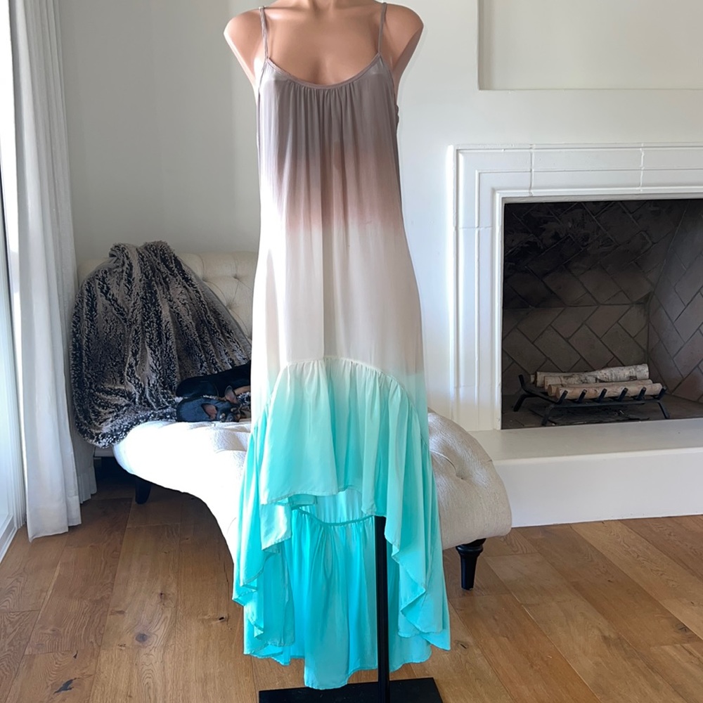 Ombre High Low Dress